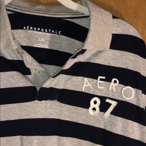 Navy & Gray Aeropostale Polo